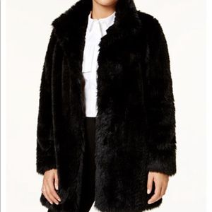 Calvin Klein Faux-Fur Coat